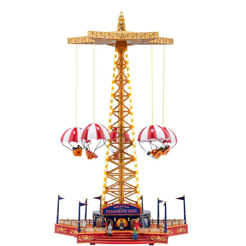 Carillon Villaggio Natale Ruota Paracadute 45cm