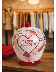 Salvadanaio In Ceramica I Love Shopping