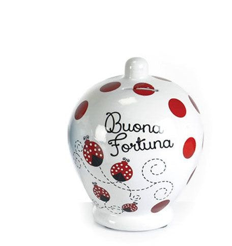 Salvadanaio In Ceramica Coccinella