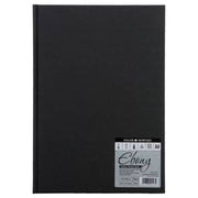 Blocco Disegni Nero Fogli A4- Ritratto Copertina Rigida Granata Liscia