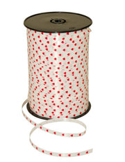 Nastro A Cuori Bianco e Rosso San Valentino 5mm 2,5mt
