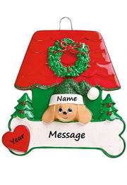 Addobbo Albero Di Natale Personalizzabile Cuccia Cane Con Osso