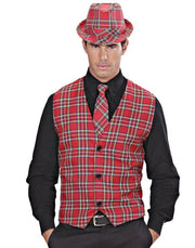 Gilet Tartan - Accessori Costumi Carnevale