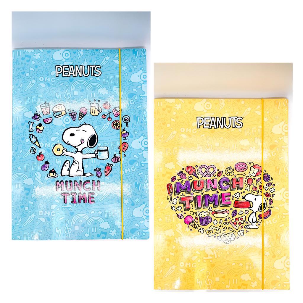 Cartellina Con Elastico 3 Lembi 25x35 Snoopy