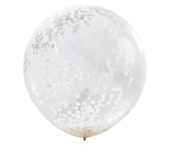 Palloncini Balloon Trasparenti Coriandoli 36" 91cm