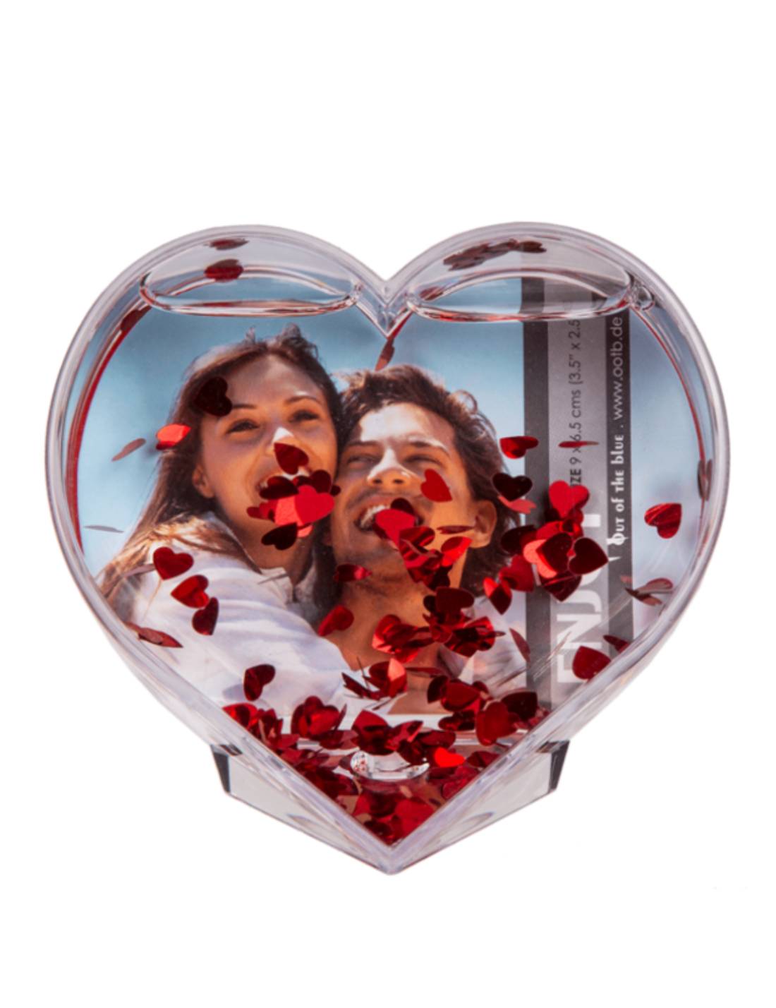 Portafoto San Valentino Cuore Trasparente Ad Acqua
