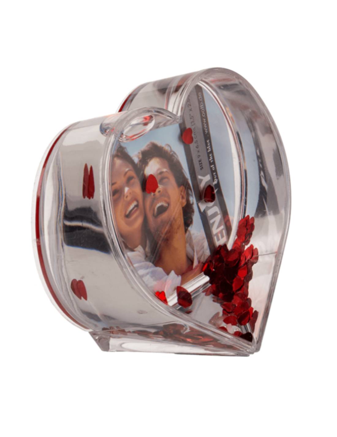 Portafoto San Valentino Cuore Trasparente Ad Acqua