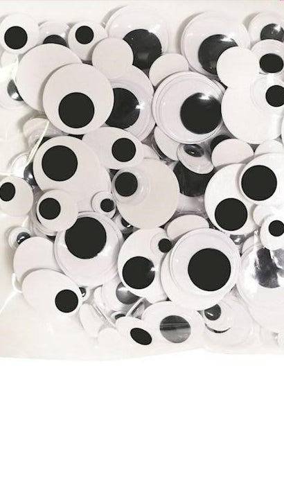 Occhi Neri Adesivi 5mm 100pz