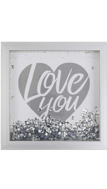 Cornice Portafoto Ad Acqua Con Paillettes