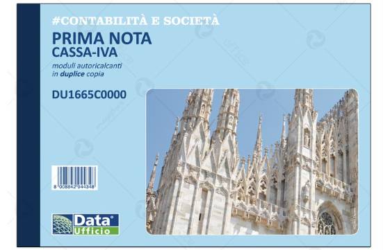 Blocco Prima Nota Cassa IVA Duplice Copie 15x21cm