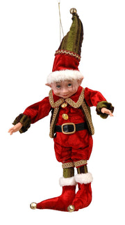 Addobbo Albero Di Natale Elfo 30cm