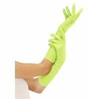 Guanti Lunghi Verde Carnevale 50cm