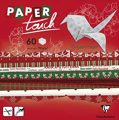 Carta Per Origami 60 Fogli Fantasie Di Natale 15x15cm