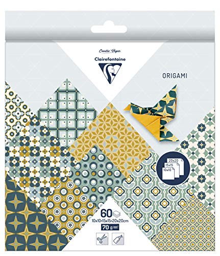 Carta Per Origami 60 Fogli 3 Misure Fantasie Assortite