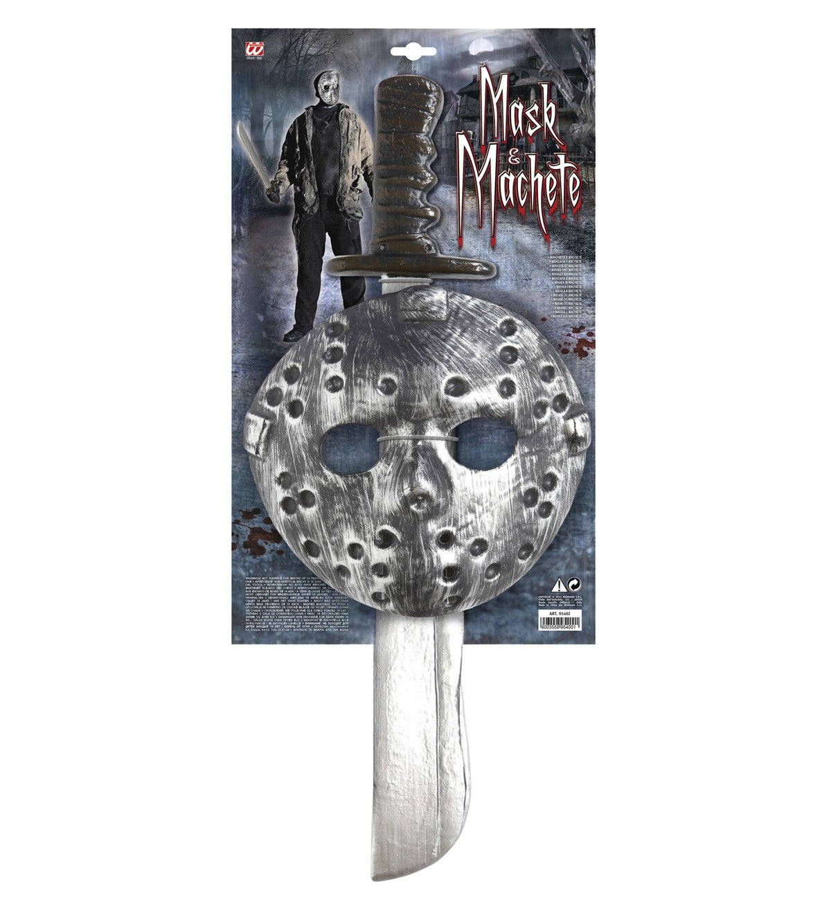 Costume Di Halloween Set Maschera E Machete Jason Venerdì 13