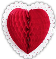Decorazione Cuore Nido D'Ape San Valentino 25cm