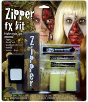 Kit Cerniera Su Volto Insanguinato Trucchi Halloween
