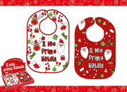 Bavaglino Primo Natale Colori Assortiti