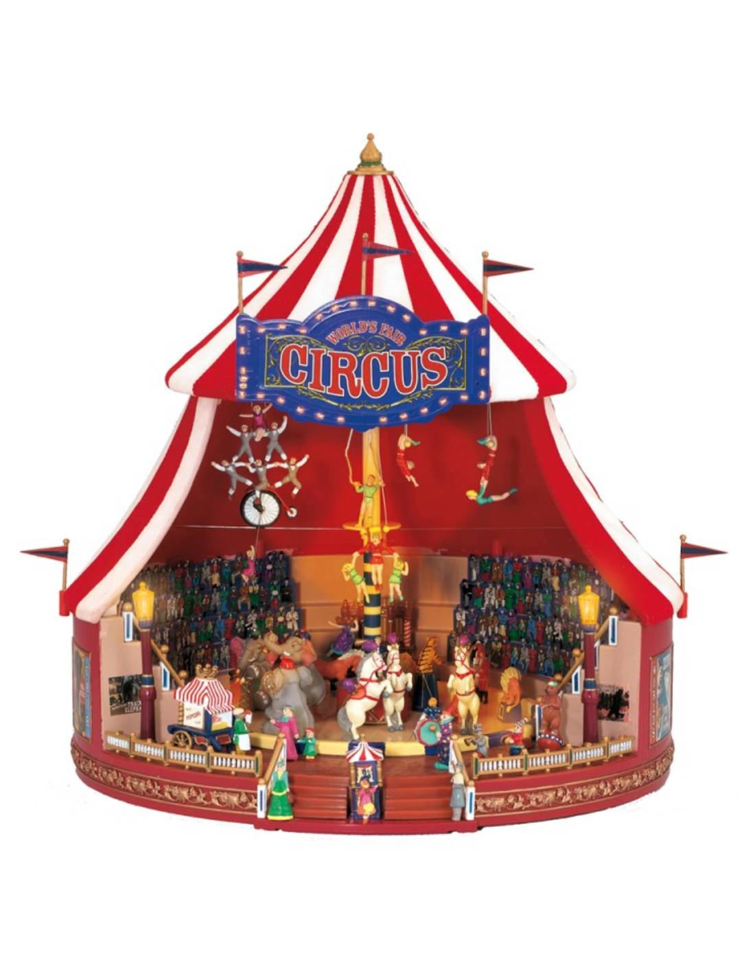 Carillon Natalizio Circo Animato 31cm