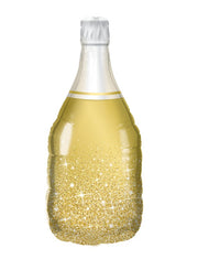 Palloncino Metalfoil Bottiglia Champagne Oro Sagomata 39" 99cm