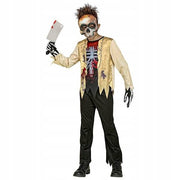 Costume Halloween Scheletro Zombie 11/13 Anni