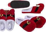 Pantofole Natalizie Peluche Taglia Unica Elfo Rosse