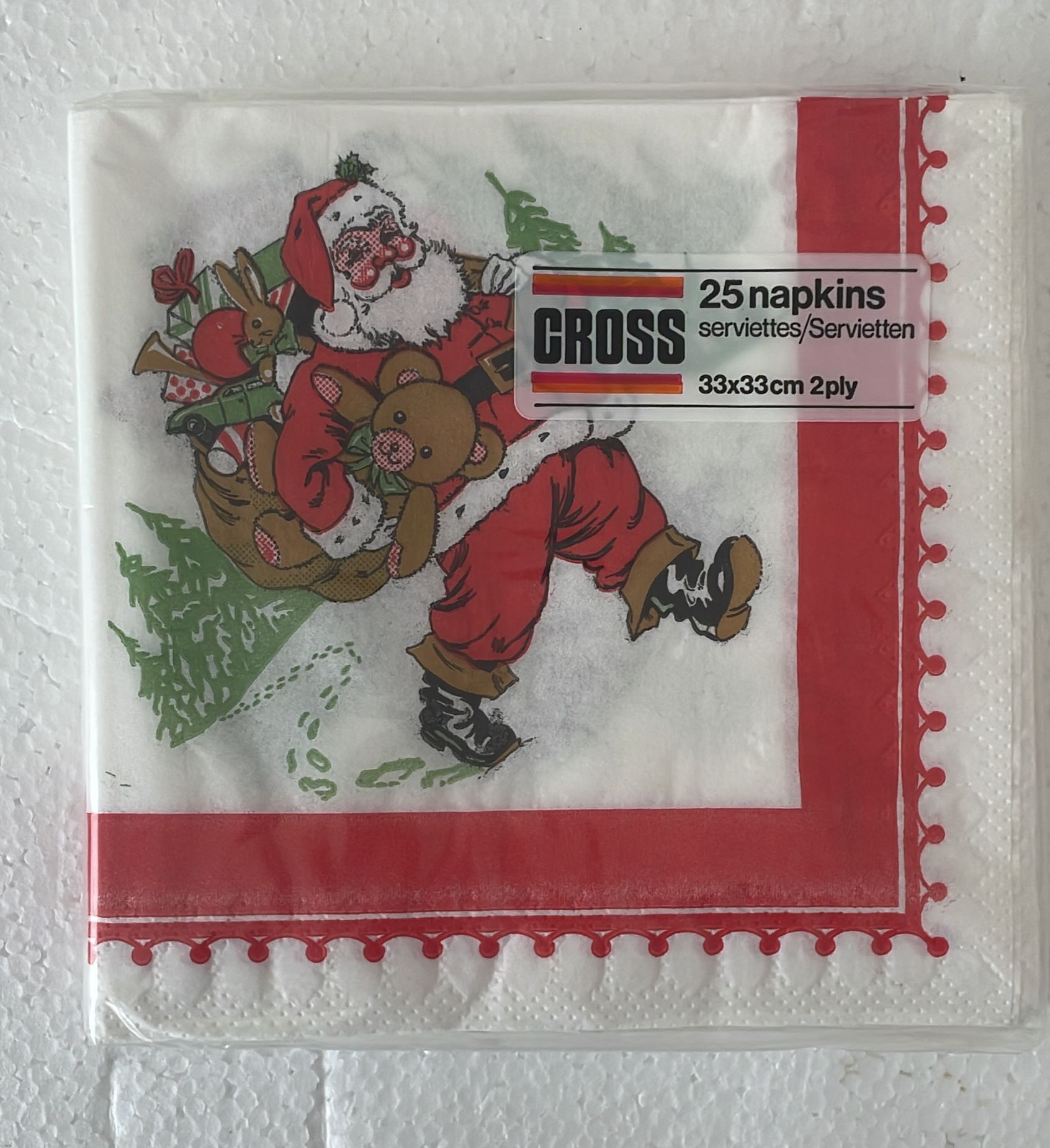 Tovaglioli Di Carta Natalizi Babbo Natale 33CM 25Pz