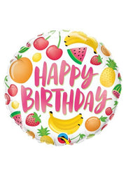 Palloncino Happy Birthday Fruits 18" 45cm