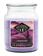 Candela Profumata In Vetro Candle Brothers 510gr - Lavanda