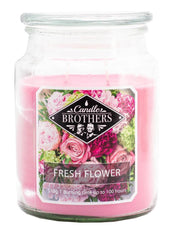 Candela Profumata In Vetro Candle Brothers 510gr - Fiori Freschi