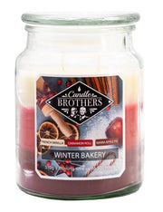 Candela Profumata In Vetro Candle Brothers 510gr - Winter Bakery
