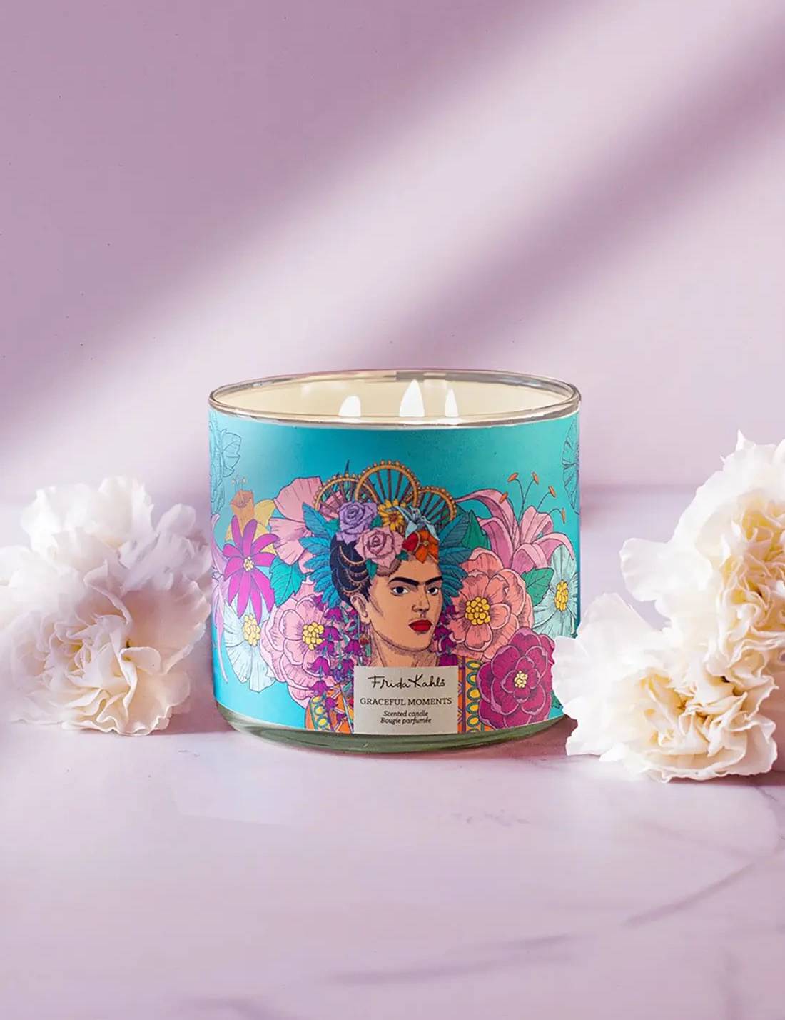 Candela Profumata In Vetro Frida Kahlo 400gr - Graceful Moments