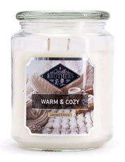 Candela Profumata In Vetro Candle Brothers 510gr - Warm & Cozy