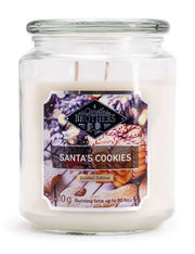 Candela Profumata In Vetro Candle Brothers 510gr - Biscotti Di Babbo Natale