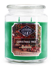 Candela Profumata In Vetro Candle Brothers 510gr - Albero Di Natale