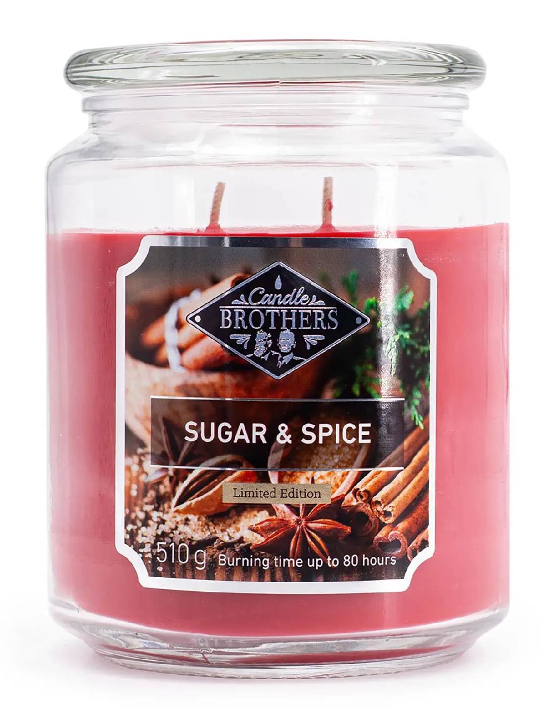 Candela Profumata In Vetro Candle Brothers 510gr - Sugar & Spice