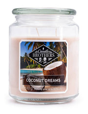 Candela Profumata In Vetro Candle Brothers 510gr - Cocco