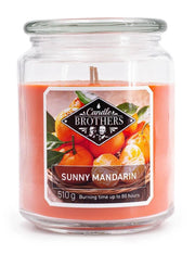 Candela Profumata In Vetro Candle Brothers 510gr - Mandarino