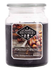 Candela Profumata In Vetro Candle Brothers 510gr - Castagna Arrostita