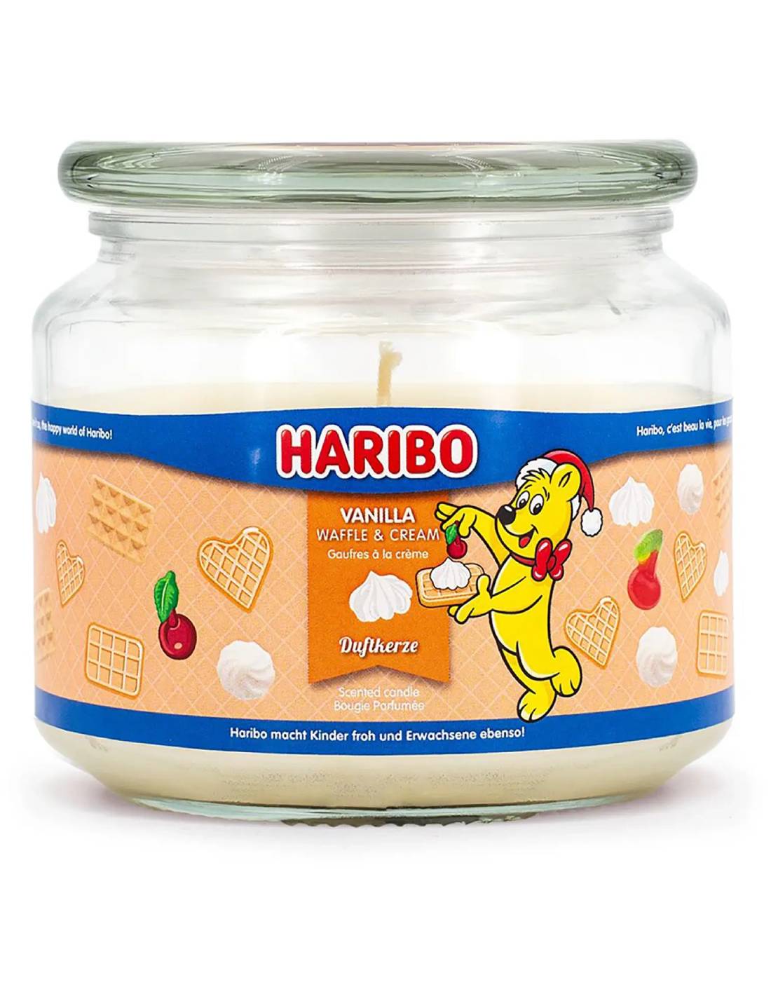 Candela Profumata In Vetro Haribo 300gr - Vanilla Waffle Cream