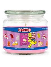 Candela Profumata In Vetro Haribo 300gr - Torta Di Compleanno