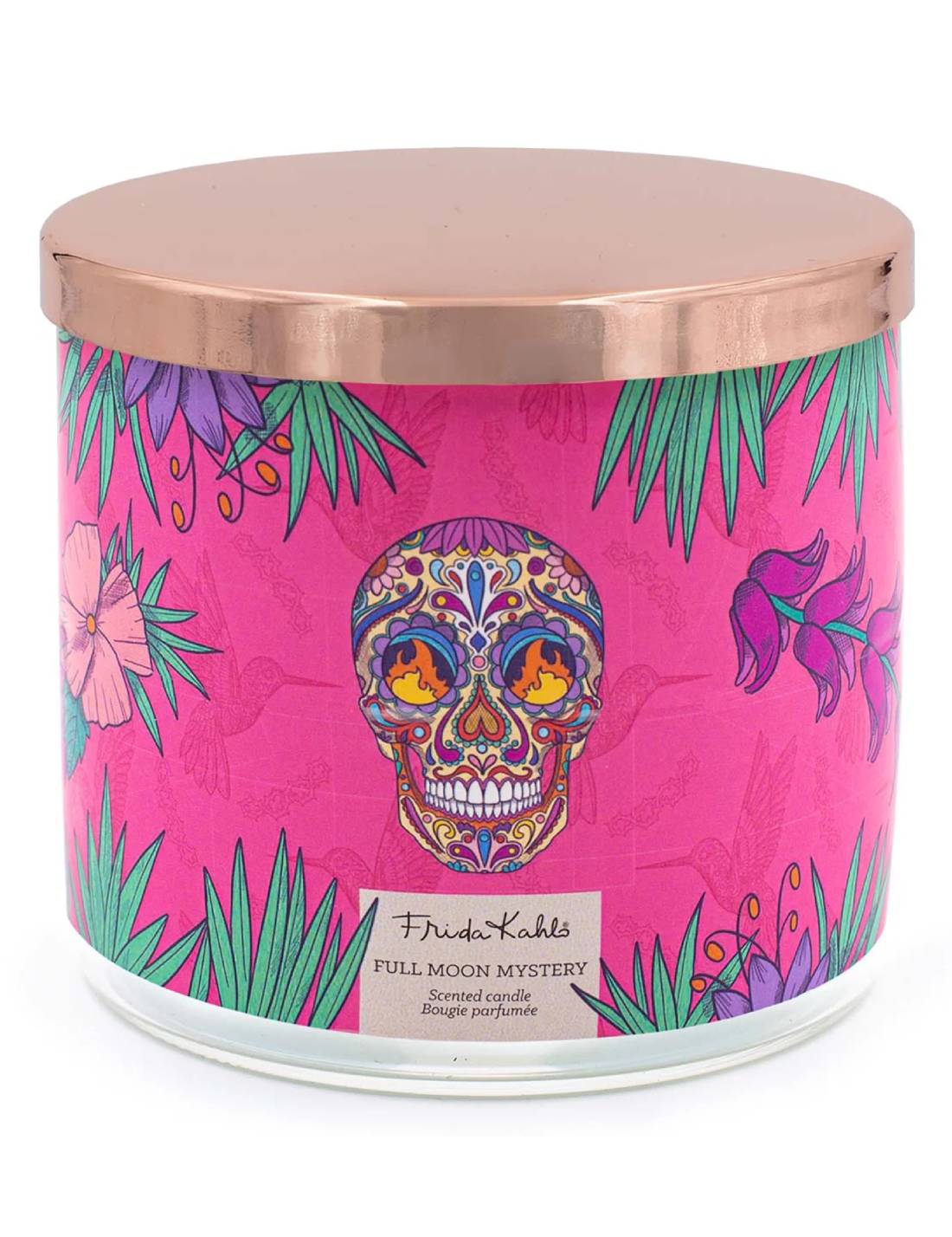 Candela Profumata In Vetro Frida Kahlo 400gr - Full Moon Mystery