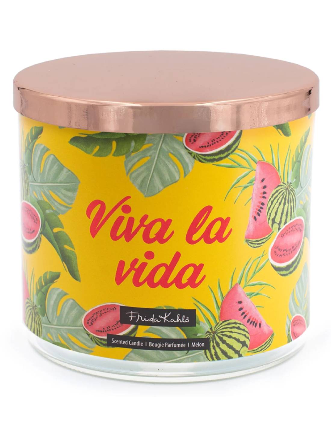 Candela Profumata In Vetro Frida Kahlo 400gr - Viva La Vida