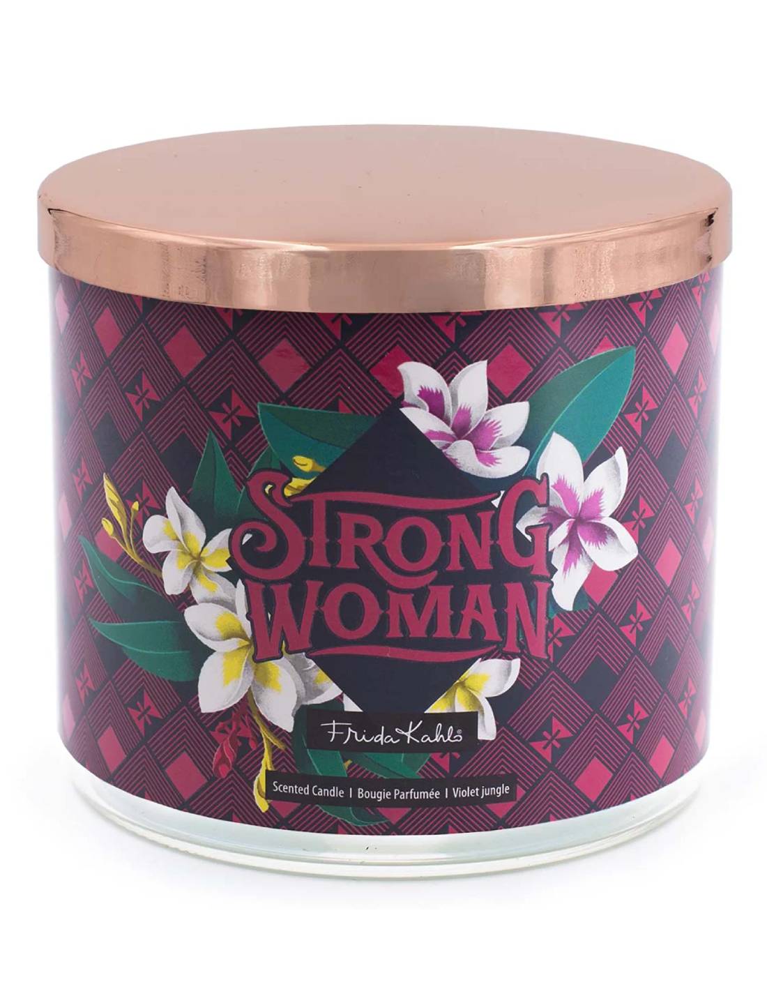 Candela Profumata In Vetro Frida Kahlo 400gr - Strong Woman