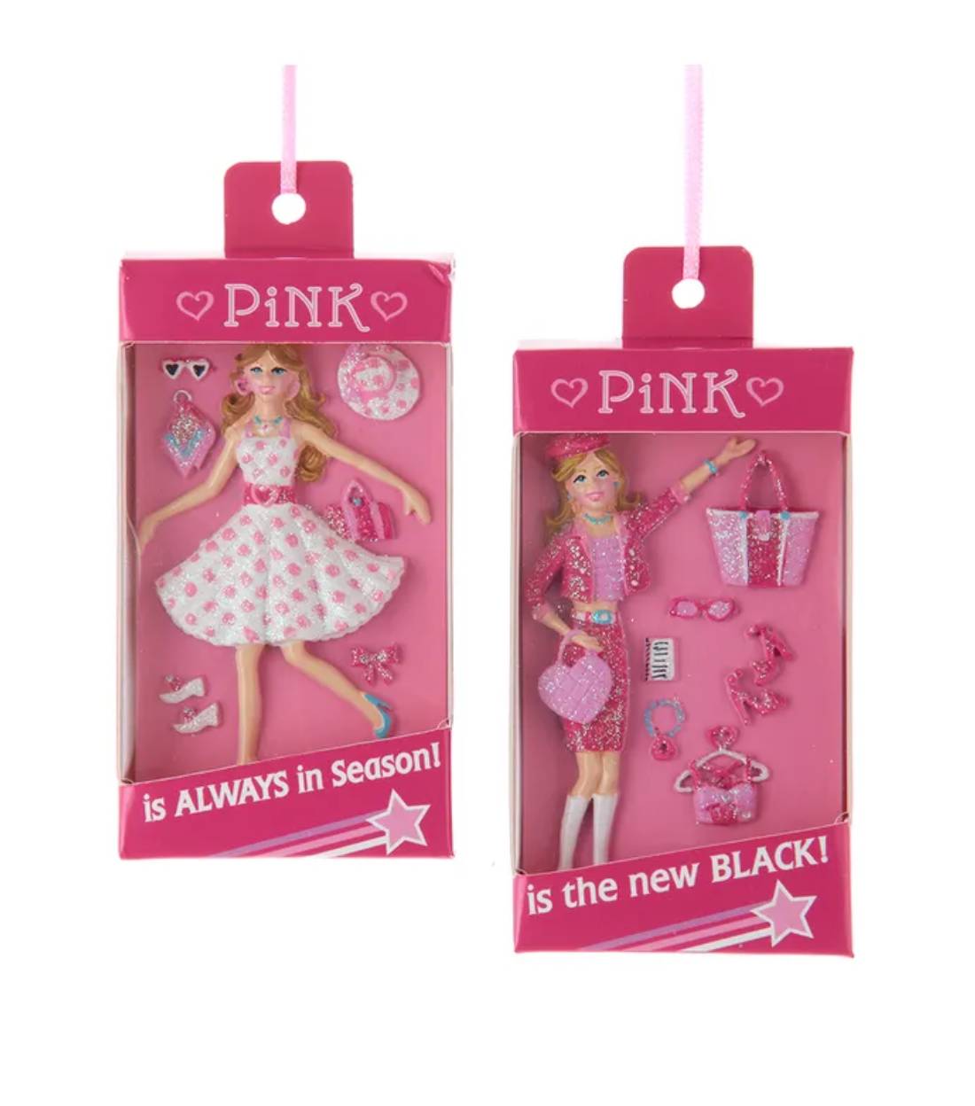 Addobbo Albero Di Natale In Resina Barbie 9cm