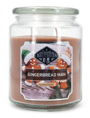 Candela Profumata In Vetro Candle Brothers 510gr - Omino Di Marzapane