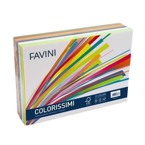 Cartoncini 200g 20 Colori Prisma Colorissimi 25x35cm