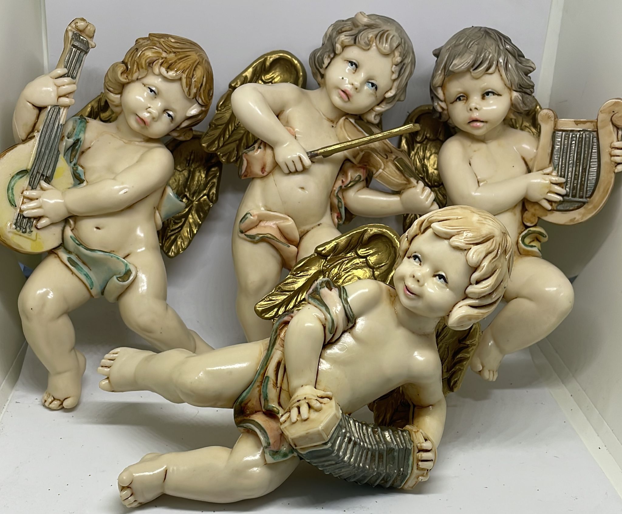 Addobbo Di Natale Angelo Con Strumento Musicale 15CM