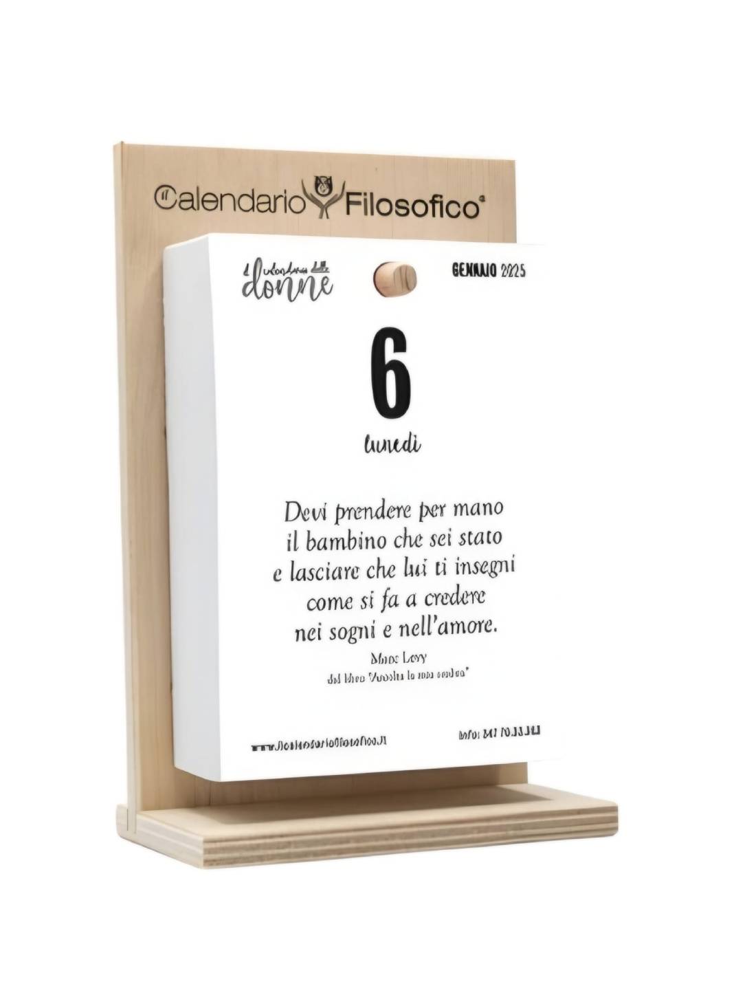 Calendario Filosofico 2025 Il Calendario Delle Donne Con Supporto In Legno A6