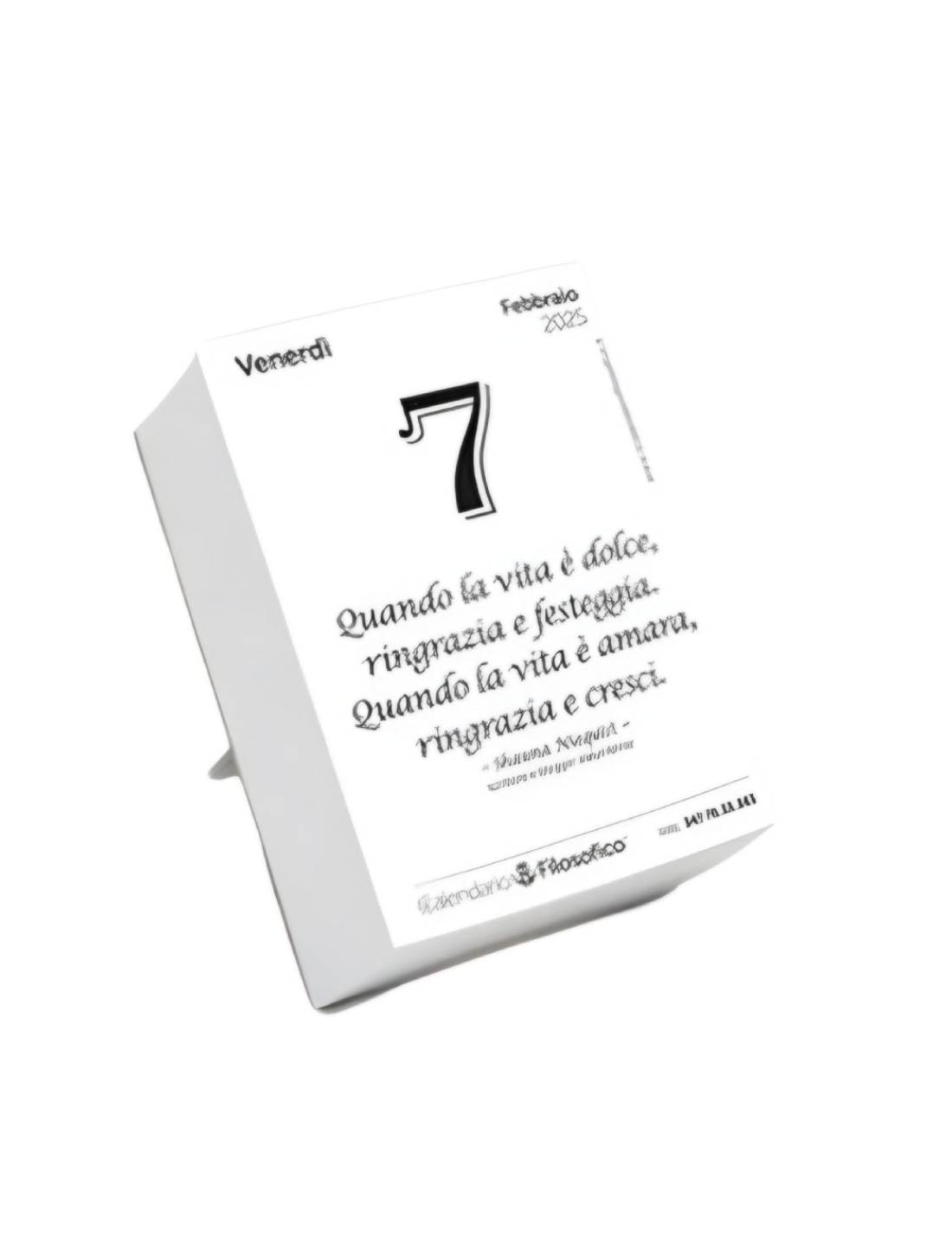 Calendario Filosofico 2025 Con Alette A7